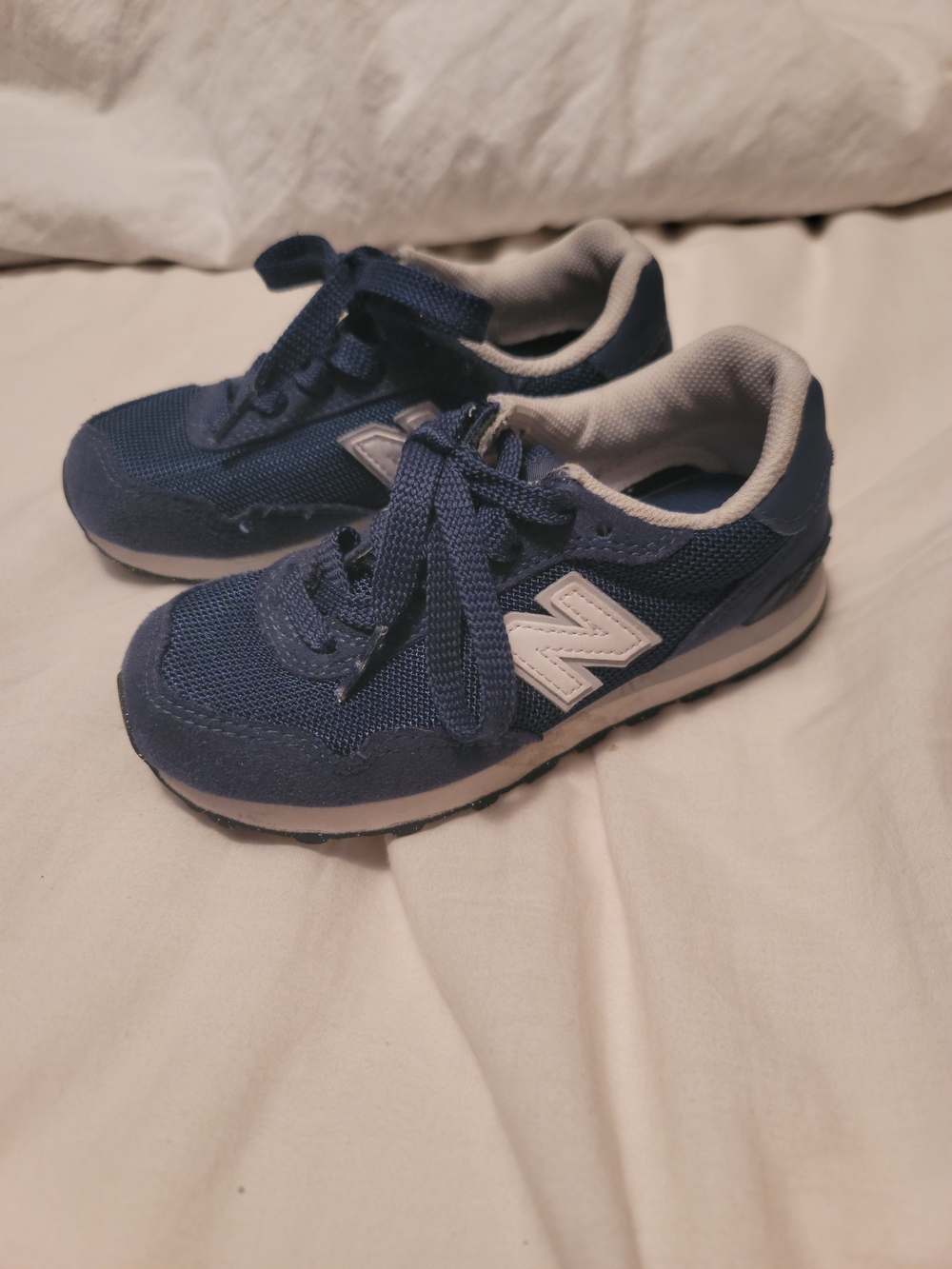 New Balance Kids' Navy Blue Lace-Up Sneakers